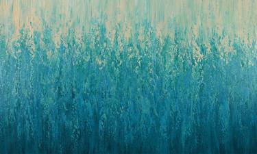 Blue Waters - Textured Turquoise Abstract thumb