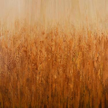 Summer Amber - Textured Abstract Field thumb