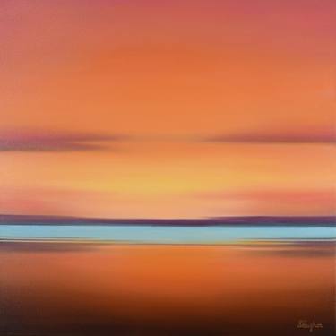 Warm Sky Glow - Colorful Abstract Seascape thumb