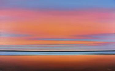 Coastal Sunset - Modern Abstract Landscape thumb