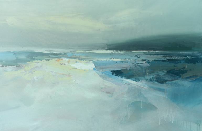 Original Abstract Landscape Painting by Anja Clarke