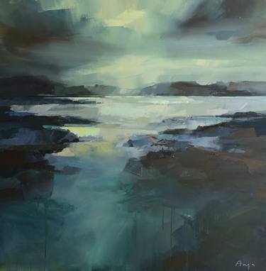 Original Abstract Seascape Paintings by Anja Clarke