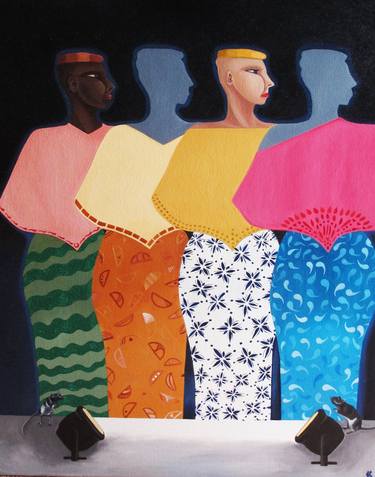 Print of Figurative Fashion Paintings by Carole Keegan