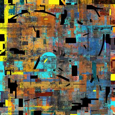 Original Abstract Mixed Media by Luis Fontanills