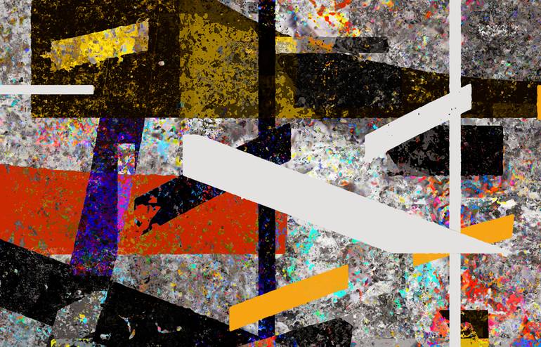Original Abstract Expressionism Abstract Mixed Media by Luis Fontanills