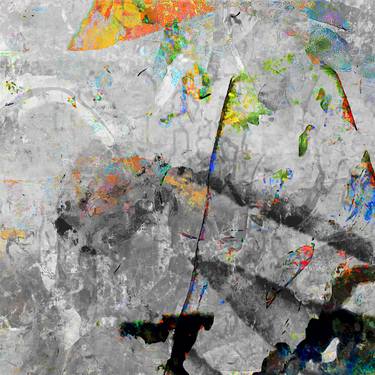 Original Abstract Expressionism Abstract Mixed Media by Luis Fontanills