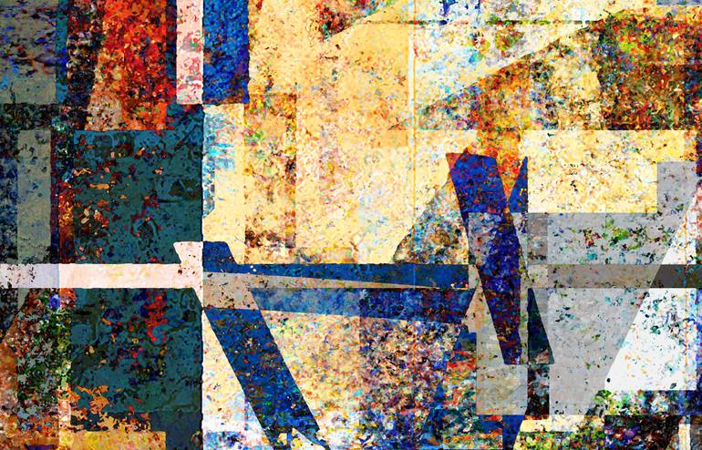 Original Abstract Expressionism Abstract Mixed Media by Luis Fontanills