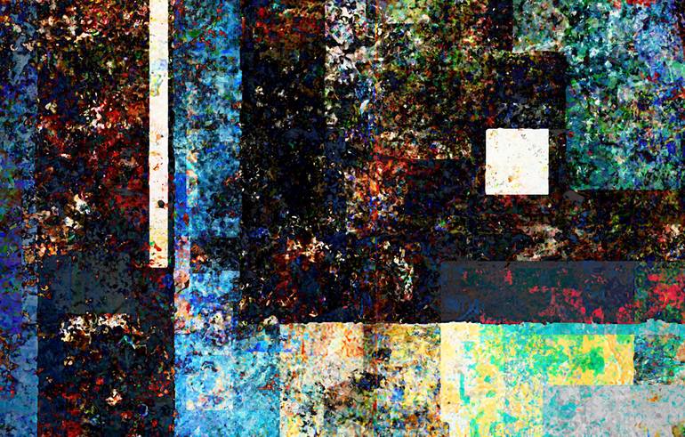 Original Abstract Expressionism Abstract Mixed Media by Luis Fontanills