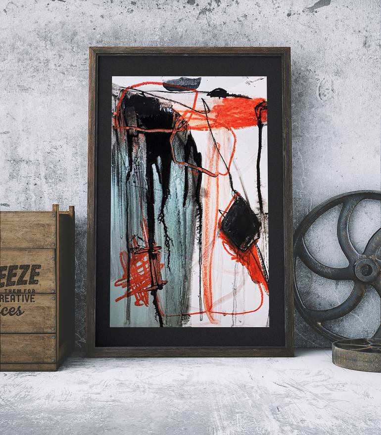 Original Abstract Expressionism Abstract Painting by Manny Martins-Karman