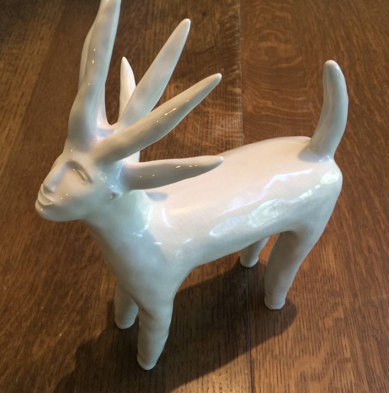 Original Figurative Animal Sculpture by Nell Brickner Eakin
