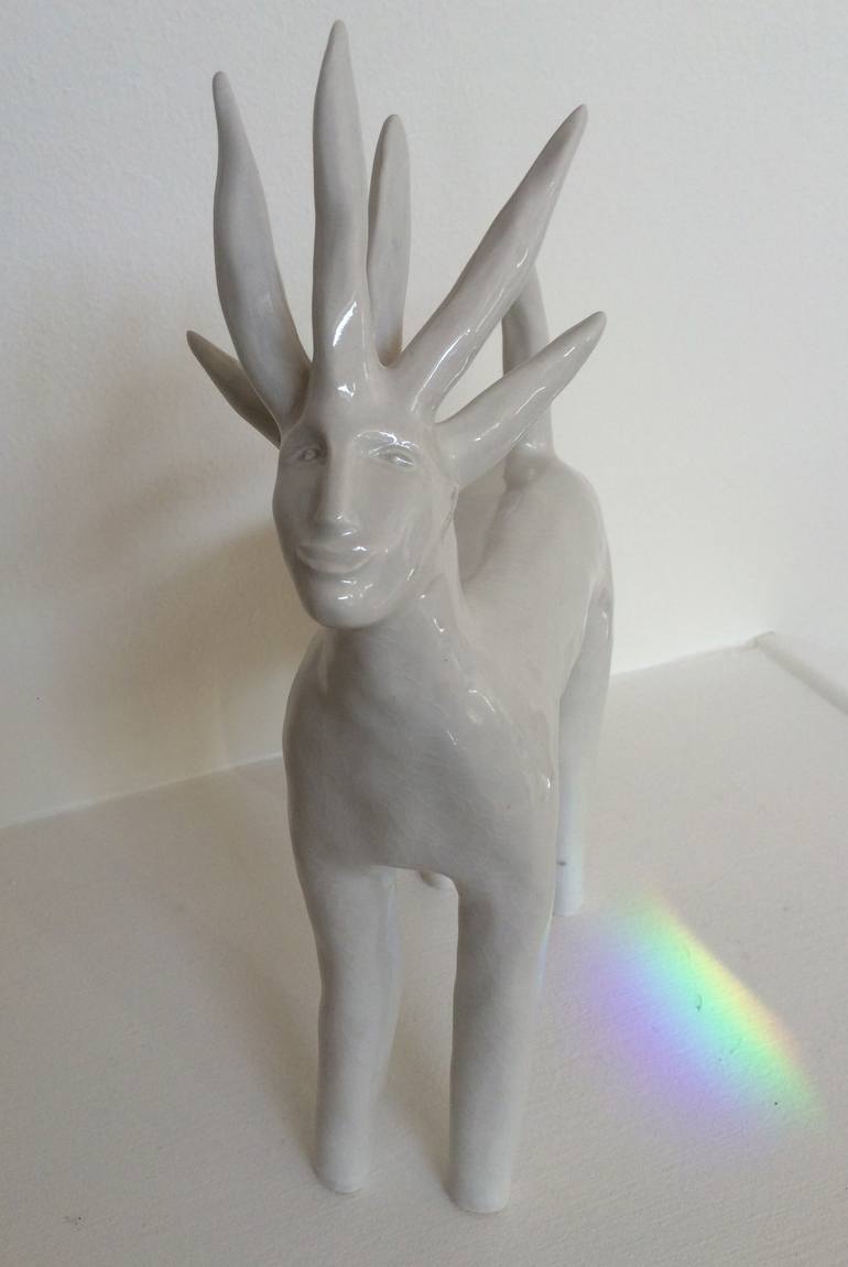 Original Figurative Animal Sculpture by Nell Brickner Eakin