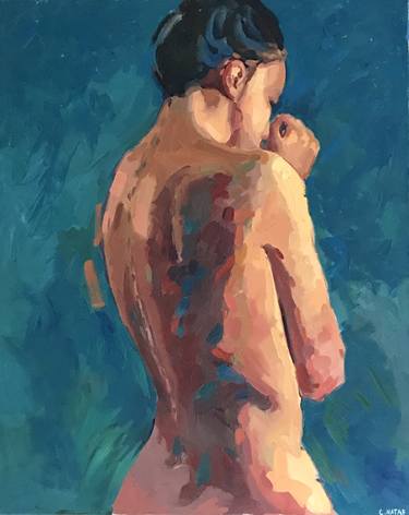 Original Fine Art Nude Paintings by Carole Nataf