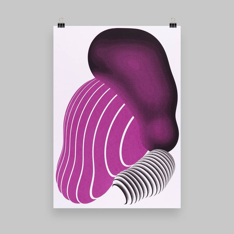 Original Minimalism Abstract Printmaking by Monika Reut
