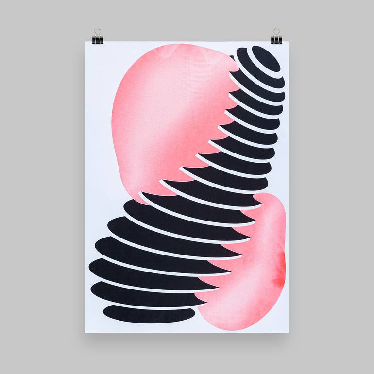 Original Minimalism Abstract Printmaking by Monika Reut
