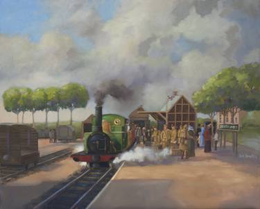 Original Train Paintings by Ian Garstka