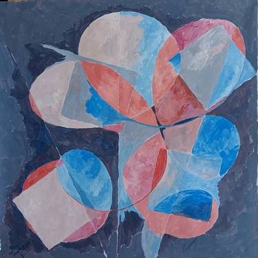 Original Abstract Expressionism Abstract Painting by Lawrence Nusbaum