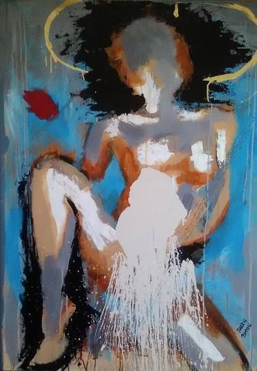 Original Abstract Erotic Paintings by Darrin Patton