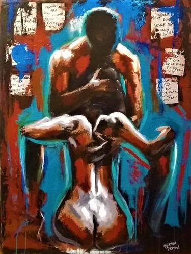 Original Abstract Erotic Paintings by Darrin Patton