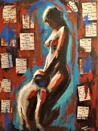 Original Expressionism Erotic Paintings by Darrin Patton