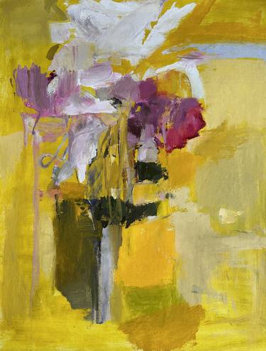 Original Abstract Floral Paintings by Kate Flückinger Kline