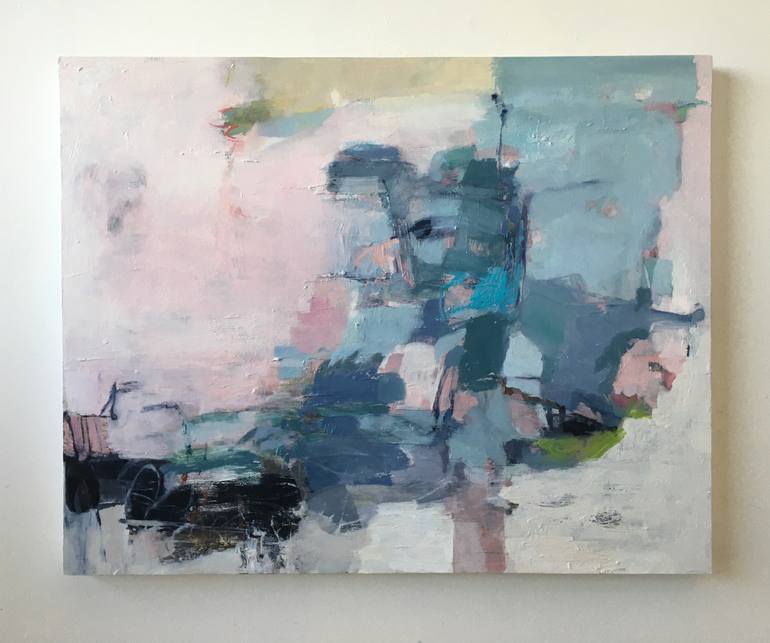 Original Abstract Expressionism Abstract Painting by Kate  Flückinger