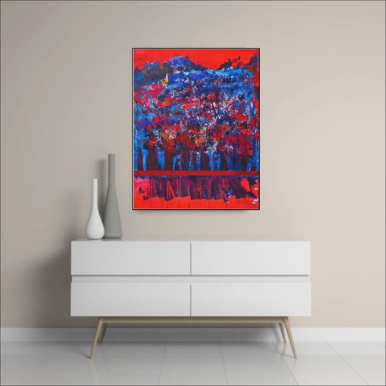 Original Contemporary Abstract Painting by Jean - Pierre Decort