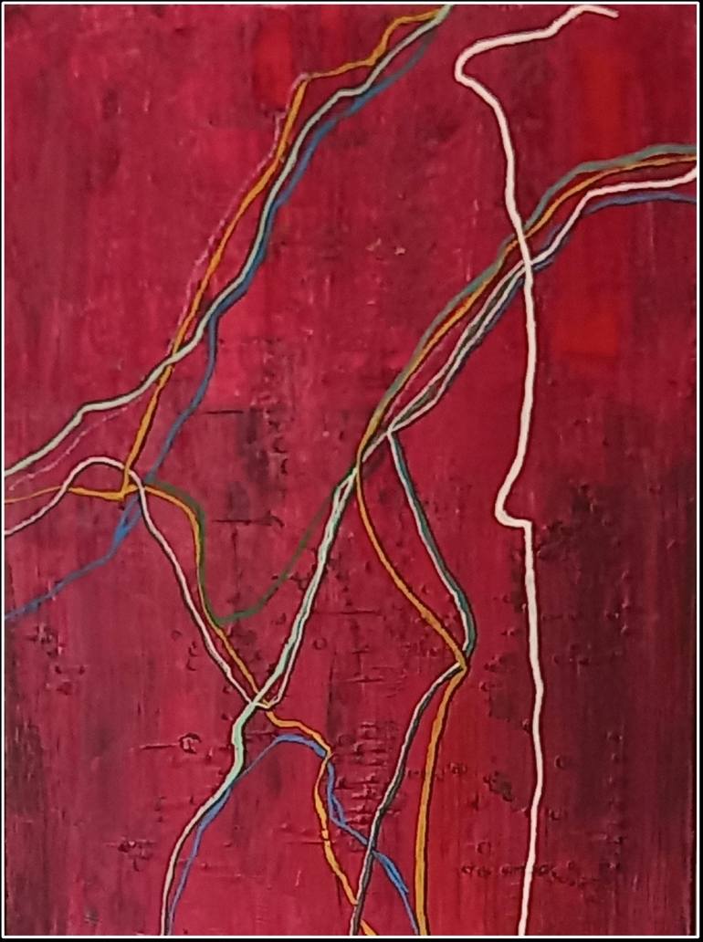 Original Modern Abstract Painting by Jean - Pierre Decort