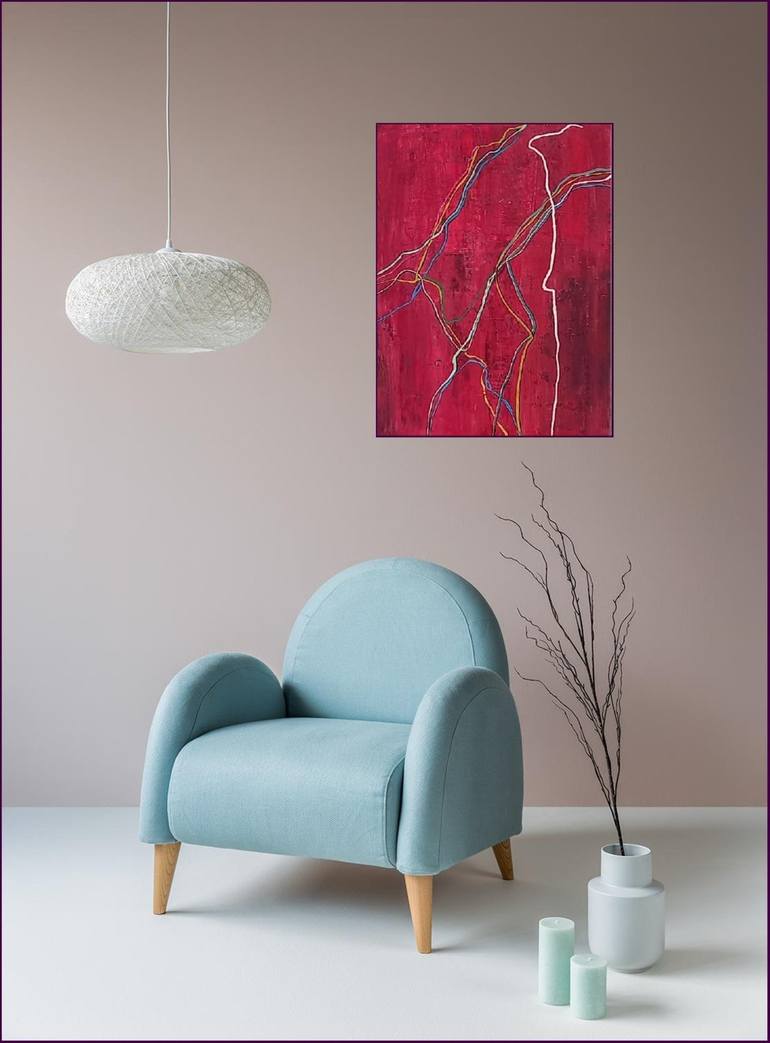 Original Modern Abstract Painting by Jean - Pierre Decort