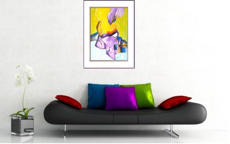 Original Abstract Painting by Jean - Pierre Decort