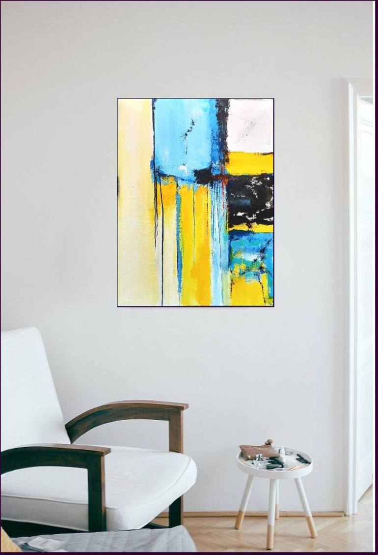 Original Abstract Painting by Jean - Pierre Decort