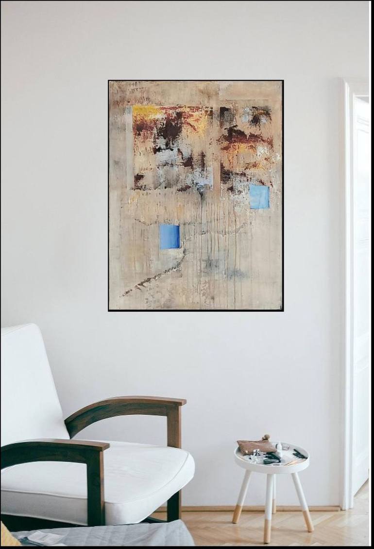 Original Abstract Expressionism Abstract Painting by Jean - Pierre Decort