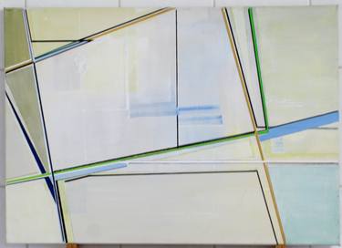 Original Abstract Geometric Paintings by Jean - Pierre Decort