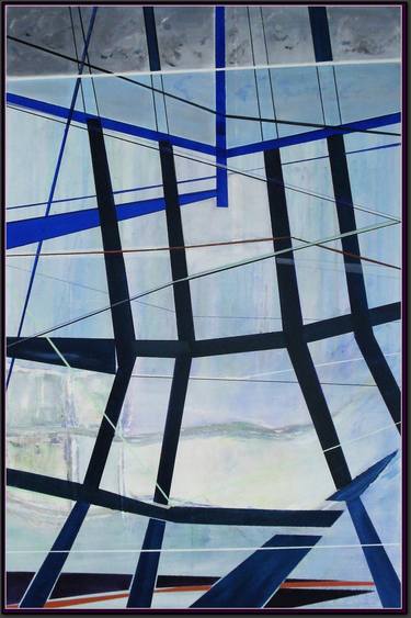 Print of Geometric Paintings by Jean - Pierre Decort