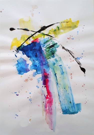 Print of Abstract Paintings by Jean - Pierre Decort