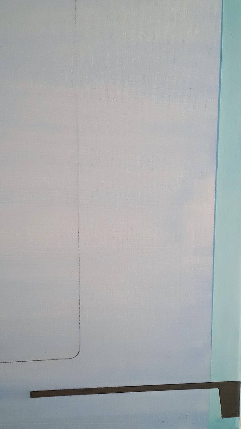 Original Abstract Geometric Painting by Jean - Pierre Decort