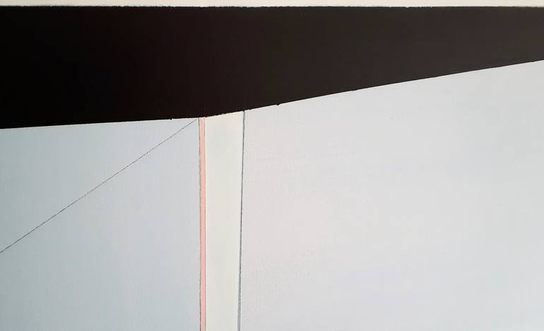 Original Abstract Geometric Painting by Jean - Pierre Decort