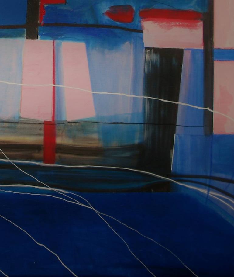 Original Abstract Expressionism Water Painting by Jean - Pierre Decort
