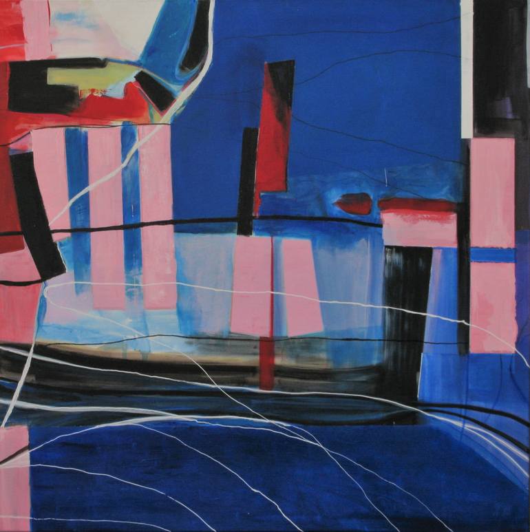 Original Abstract Expressionism Water Painting by Jean - Pierre Decort