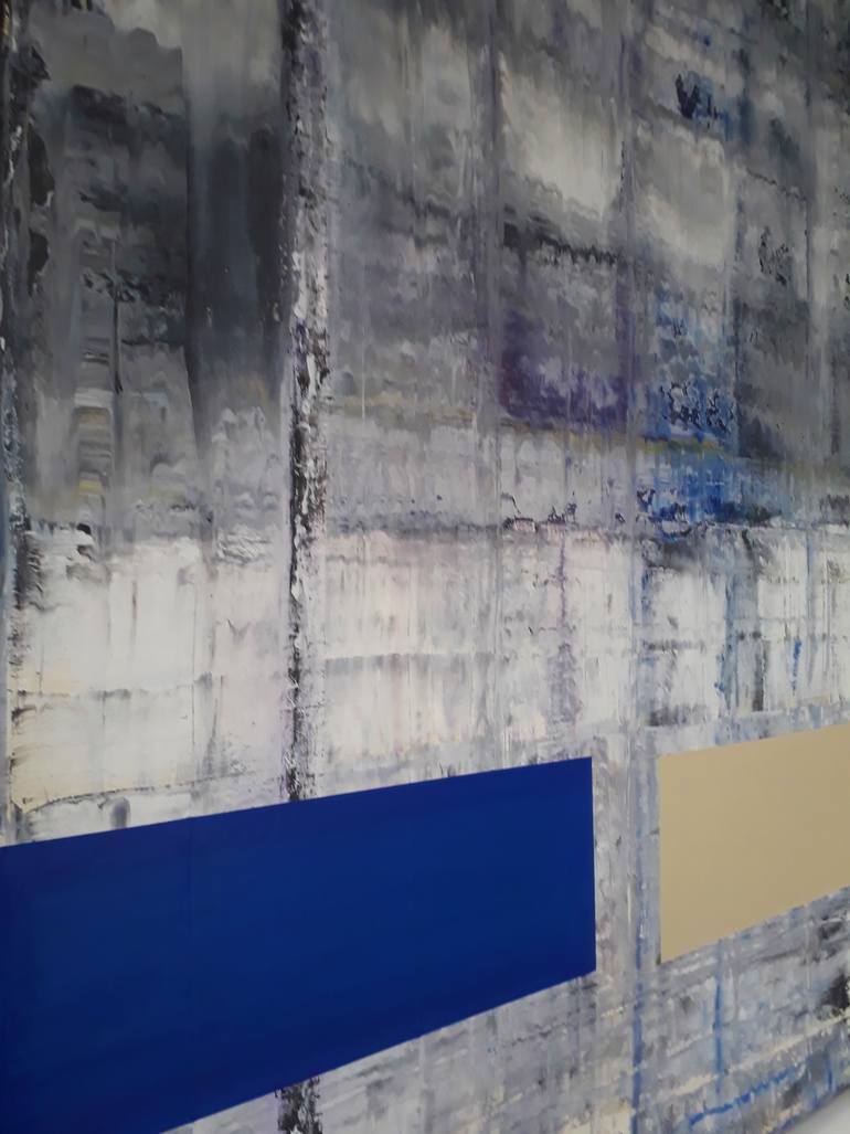 Original Minimalism Abstract Painting by Jean - Pierre Decort