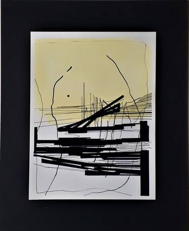 Original Expressionism Abstract Drawings by Jean - Pierre Decort