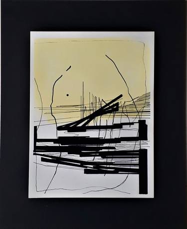 Original Abstract Drawings by Jean - Pierre Decort