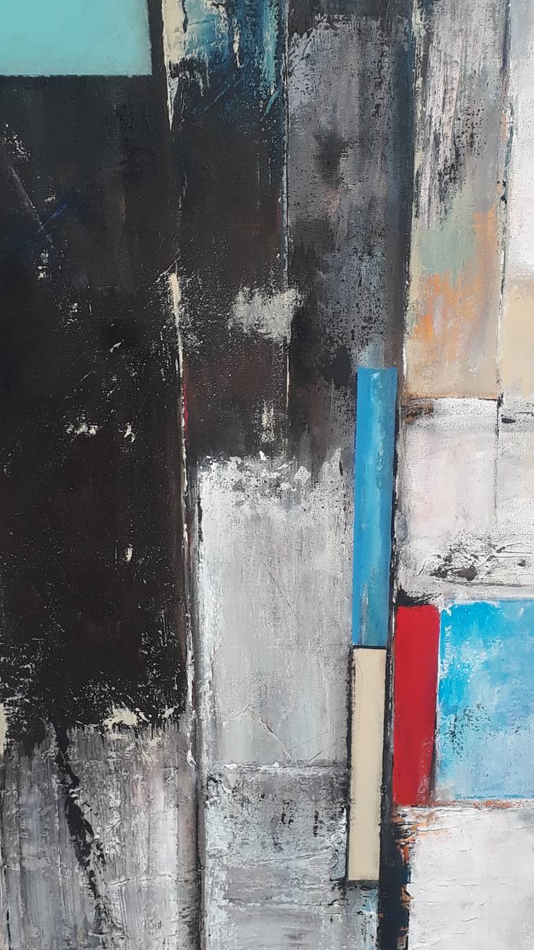 Original Cubism Abstract Painting by Jean - Pierre Decort