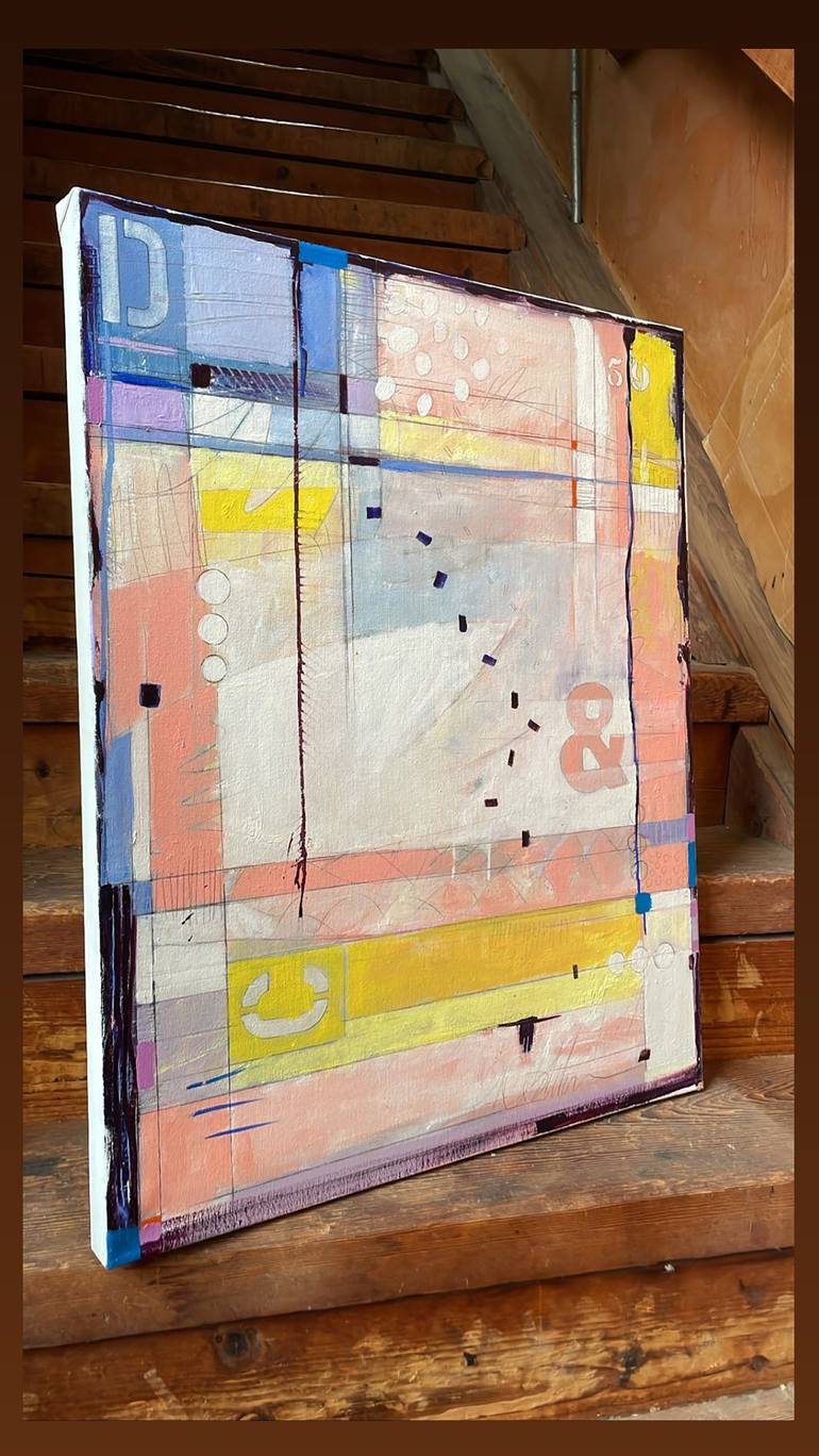 Original Modern Abstract Painting by paula destefanis