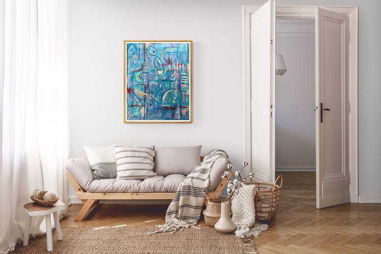 Original Expressionism Abstract Painting by Paula Destefanis