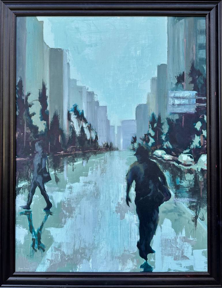 Original Contemporary Cities Painting by Jess Cross