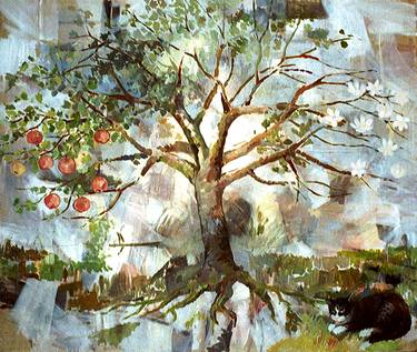 Print of Modern Tree Paintings by Anna Furtak