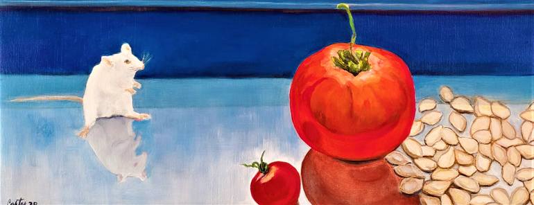 Original Conceptual Still Life Painting by Sherry Carter
