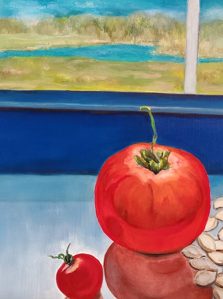 Original Conceptual Still Life Painting by Sherry Carter