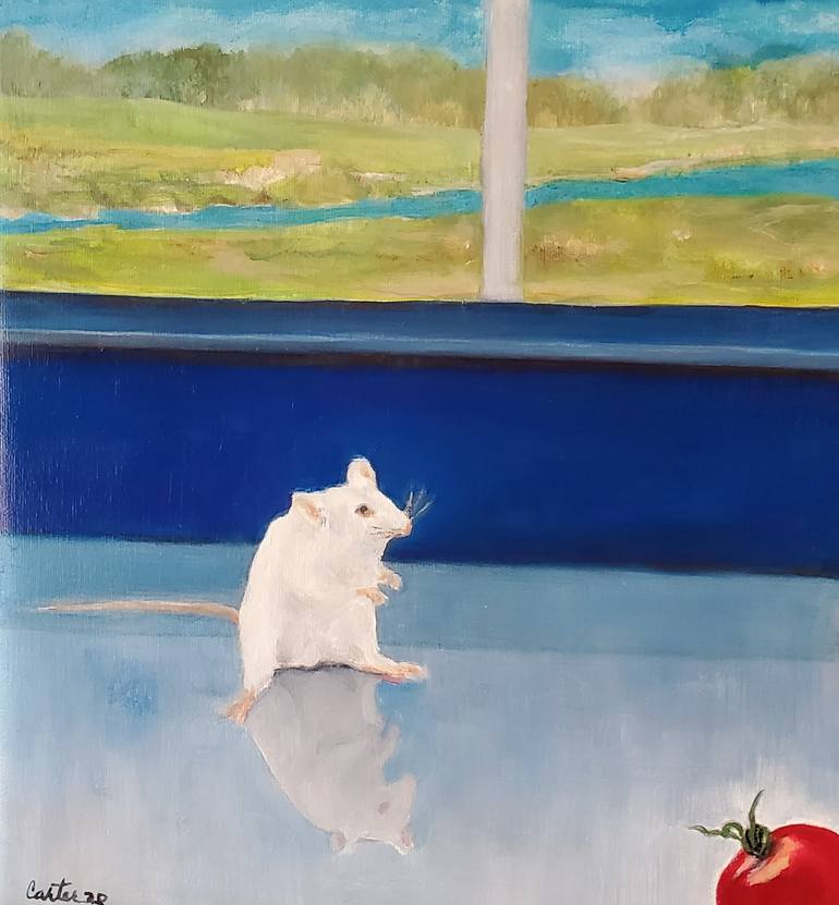 Original Conceptual Still Life Painting by Sherry Carter