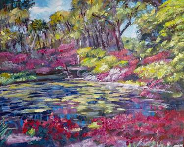 Original Fine Art Garden Paintings by David Lloyd Glover